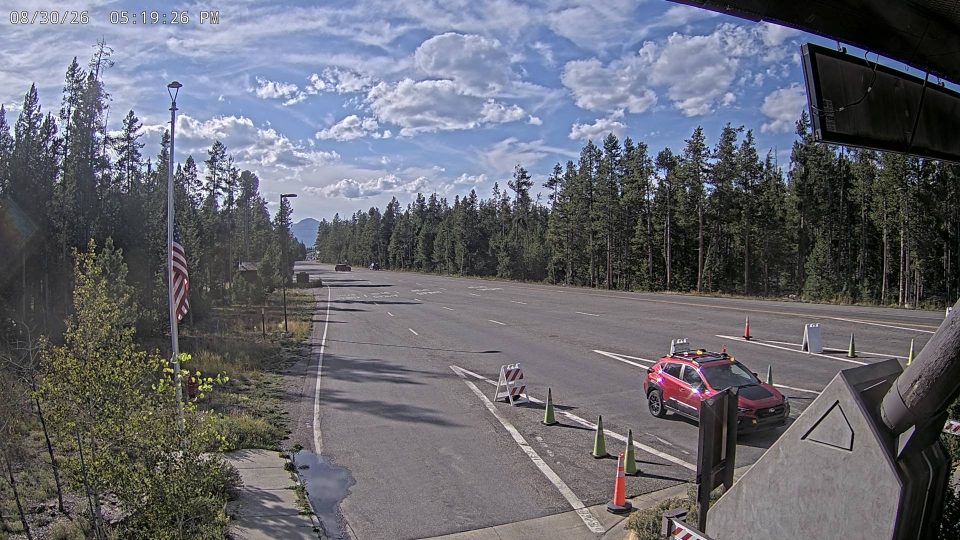 Current view of Yellowstone National Park, West Entrance