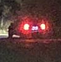 A crop of the red tail-light