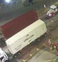 A crop of the red container