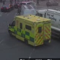 A crop of the yellow ambulance