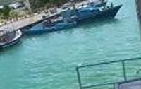 A crop of the blue barrel