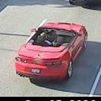 A crop of the red convertible