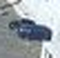 A crop of the blue cab