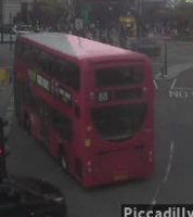 A crop of white bus 68