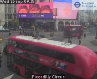 A crop of red double-decker bus LT37