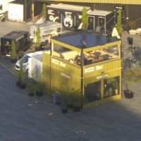 A crop of the yellow kiosk