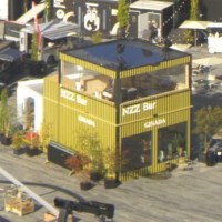 A crop of the yellow tram