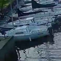 A crop of the blue sail