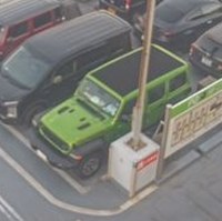 A crop of the green jeep